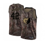 Men's Nike Memphis Grizzlies #42 Lorenzen Wright Swingman Camo Realtree Collection NBA Jersey