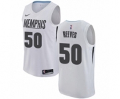 Men's Nike Memphis Grizzlies #50 Bryant Reeves Authentic White NBA Jersey - City Edition