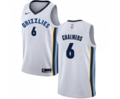 Men's Nike Memphis Grizzlies #6 Mario Chalmers Authentic White NBA Jersey - Association Edition