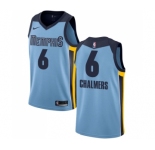 Men's Nike Memphis Grizzlies #6 Mario Chalmers Swingman Light Blue NBA Jersey Statement Edition