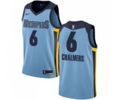 Men's Nike Memphis Grizzlies #6 Mario Chalmers Swingman Light Blue NBA Jersey Statement Edition