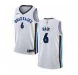 Men's Nike Memphis Grizzlies #6 Shelvin Mack Authentic White NBA Jersey - Association Edition