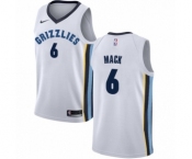 Men's Nike Memphis Grizzlies #6 Shelvin Mack Authentic White NBA Jersey - Association Edition