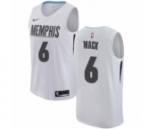 Men's Nike Memphis Grizzlies #6 Shelvin Mack Authentic White NBA Jersey - City Edition