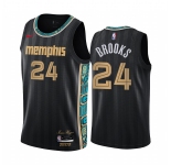 Nike Grizzlies #24 Dillon Brooks Black NBA Swingman 2020-21 City Edition Jersey