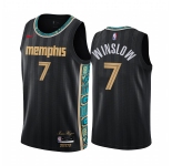 Nike Grizzlies #7 Justise Winslow Black NBA Swingman 2020-21 City Edition Jersey
