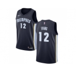 Nike Memphis Grizzlies #12 Tyreke Evans Navy Blue NBA Swingman Icon Edition Jersey