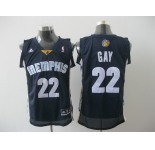 nba memphis grizzlies #22 gay blue[2011 swingman revolution 30]