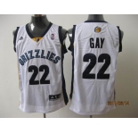 nba memphis grizzlies #22 gay white[2011 swingman revolution 30]