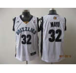 nba memphis grizzlies #32 mayo white[2011 swingman revolution 30]