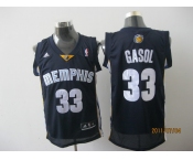nba memphis grizzlies #33 gasol blue[2011 swingman revolution 30]