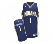Men Adidas Indiana Pacers #1 Lance Stephenson Swingman Navy Blue Road NBA Jersey