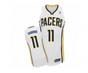 Men Adidas Indiana Pacers #11 Domantas Sabonis Authentic White Home NBA Jersey