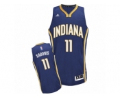 Men Adidas Indiana Pacers #11 Domantas Sabonis Swingman Navy Blue Road NBA Jersey