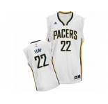 Men Adidas Indiana Pacers #22 T. J. Leaf Swingman White Home NBA Jersey