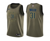 Men Nike Indiana Pacers #31 Reggie Miller Green Salute to Service NBA Swingman Jersey