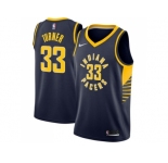Men Nike Indiana Pacers #33 Myles Turner Navy Blue NBA Swingman Icon Edition Jersey