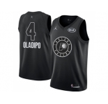 Men Nike Indiana Pacers #4 Victor Oladipo Black NBA Jordan Swingman 2018 All-Star Game Jersey