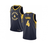 Men Nike Indiana Pacers #4 Victor Oladipo Navy Blue NBA Swingman Icon Edition Jersey