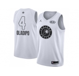 Men Nike Indiana Pacers #4 Victor Oladipo White NBA Jordan Swingman 2018 All-Star Game Jersey