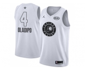 Men Nike Indiana Pacers #4 Victor Oladipo White NBA Jordan Swingman 2018 All-Star Game Jersey