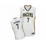 Men's Adidas Indiana Pacers #7 Al Jefferson Swingman White Home NBA Jersey