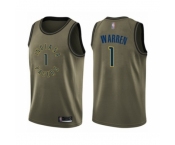 Men's Indiana Pacers #1 T.J. Warren Swingman Green Salute to Service Basketball Jersey