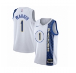 Men's Indiana Pacers #1 T.J. Warren Swingman White Basketball Jersey - 2019-20 City Edition