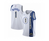 Men's Indiana Pacers #1 T.J. Warren Swingman White Basketball Jersey - 2019-20 City Edition
