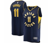 Men's Indiana Pacers #11 Domantas Sabonis Fanatics Branded Navy 2020-21 Fast Break Player Jersey