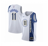 Men's Indiana Pacers #11 Domantas Sabonis Swingman White Basketball Jersey 2019-20 City Edition