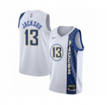 Men's Indiana Pacers #13 Mark Jackson Swingman White Basketball Jersey 2019-20 City Edition