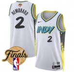 Men's Indiana Pacers #2 Andrew Nembhard White 2024-25 City Edition Stitched Basketball Jersey
