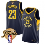 Men's Indiana Pacers #23 Aaron Nesmith Navy 2025 Finals Icon Edition Stitched Basketball Jersey