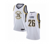 Men's Indiana Pacers #26 Jeremy Lamb Authentic White Basketball Jersey - Association Edition