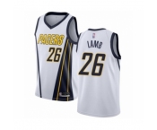 Men's Indiana Pacers #26 Jeremy Lamb White Swingman Jersey - Earned Edition