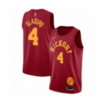 Men's Indiana Pacers #4 Victor Oladipo Authentic Red Hardwood Classics Basketball Jersey