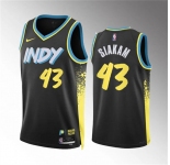 Men's Indiana Pacers #43 Pascal Siakam Black 2023-24 City Edition Stitched Basketball Jersey