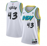 Men's Indiana Pacers #43 Pascal Siakam White 2024-25 City Edition Stitched Basketball Jersey