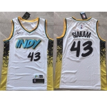 Men's Indiana Pacers #43 Pascal Siakam White 2025 City Edition Stitched Basketball Jersey