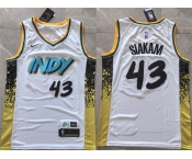 Men's Indiana Pacers #43 Pascal Siakam White 2025 City Edition Stitched Basketball Jersey