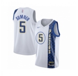Men's Indiana Pacers #5 Edmond Sumner Swingman White Basketball Jersey 2019-20 City Edition