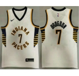 Men's Indiana Pacers #7 Malcolm Brogdon New White 2021 Nike Swingman Stitched NBA Jersey