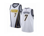 Men's Indiana Pacers #7 Malcolm Brogdon White Swingman Jersey - Earned Edition