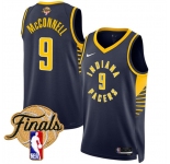Men's Indiana Pacers #9 T.J. McConnell Navy 2025 Finals Icon Edition Stitched Basketball Jersey