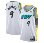 Men's Indiana Pacers #9 T.J. McConnell White 2024-25 City Edition Stitched Basketball Jersey