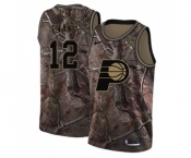 Men's Nike Indiana Pacers #12 Tyreke Evans Swingman Camo Realtree Collection NBA Jersey