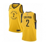 Men's Nike Indiana Pacers #2 Darren Collison Swingman Gold NBA Jersey Statement Edition