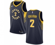 Men's Nike Indiana Pacers #2 Darren Collison Swingman Navy Blue Road NBA Jersey - Icon Edition