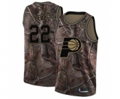 Men's Nike Indiana Pacers #22 T. J. Leaf Swingman Camo Realtree Collection NBA Jersey